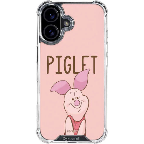 Disney Winnie the Pooh Piglet Portrait iPhone 16 Plus Clear Case